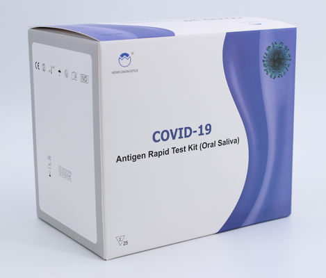 Kiểm tra nước bọt bằng miệng Bộ kiểm tra nhanh kháng nguyên Covid-19 Kiểm tra một bước độ nhạy 95%