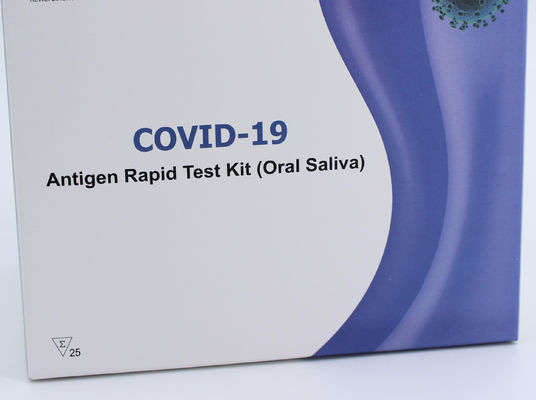 Bộ thử nghiệm nhanh kháng nguyên OEM Covid-19 Thử nghiệm pharyngeal với hộp màu tím trắng