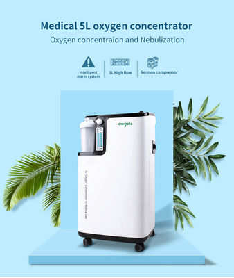 Máy tập trung oxy y tế 350va 5l nhựa trắng với hệ thống báo động thông minh
