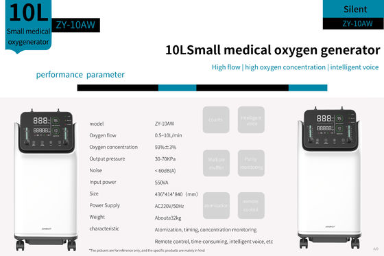 Máy tập trung oxy y tế 10lmp dòng kép 10 lít