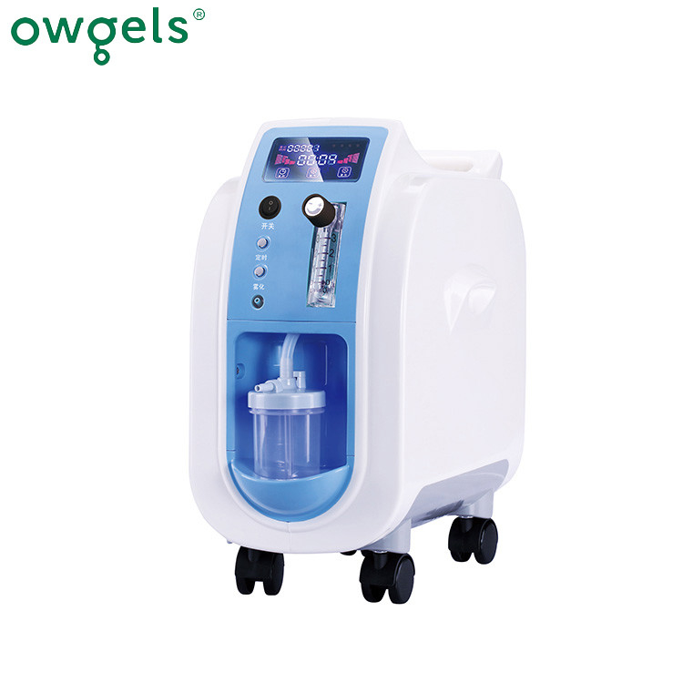 Máy tập trung oxy bằng nhựa có độ ồn thấp Owgels 3l Dòng chảy cao Sử dụng tại nhà